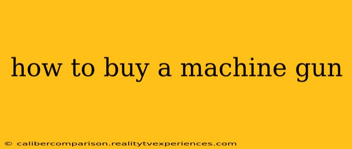 how to buy a machine gun