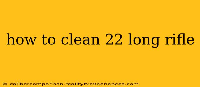 how to clean 22 long rifle