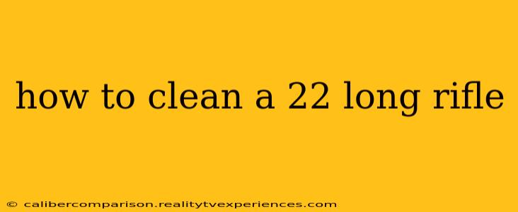 how to clean a 22 long rifle