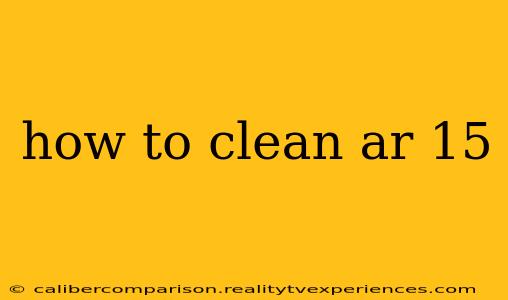 how to clean ar 15