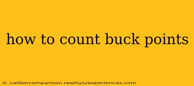 how to count buck points