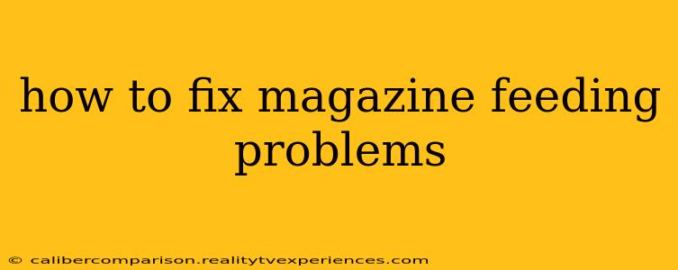 how to fix magazine feeding problems