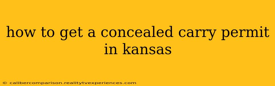 how to get a concealed carry permit in kansas