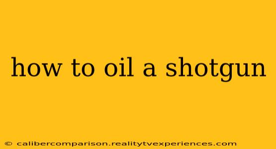 how to oil a shotgun