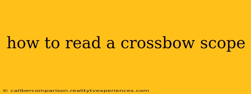 how to read a crossbow scope