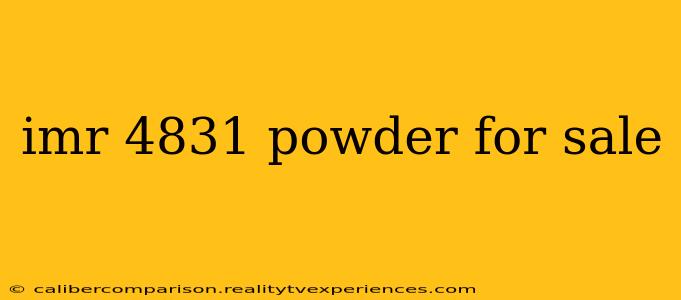 imr 4831 powder for sale