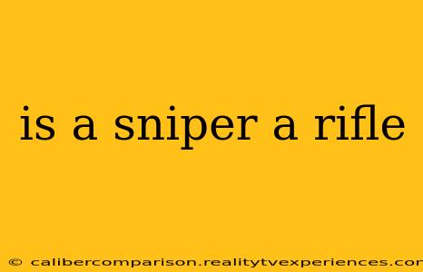 is a sniper a rifle