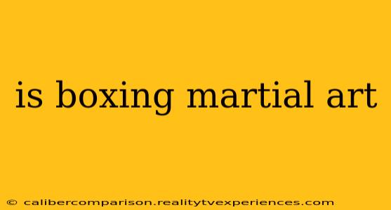 is boxing martial art