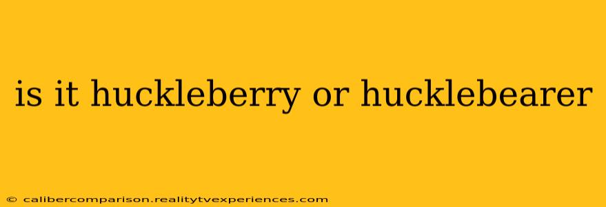 is it huckleberry or hucklebearer