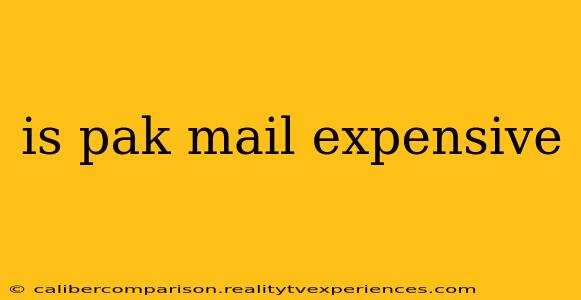 is pak mail expensive