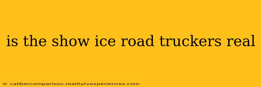 is the show ice road truckers real