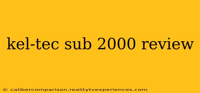 kel-tec sub 2000 review