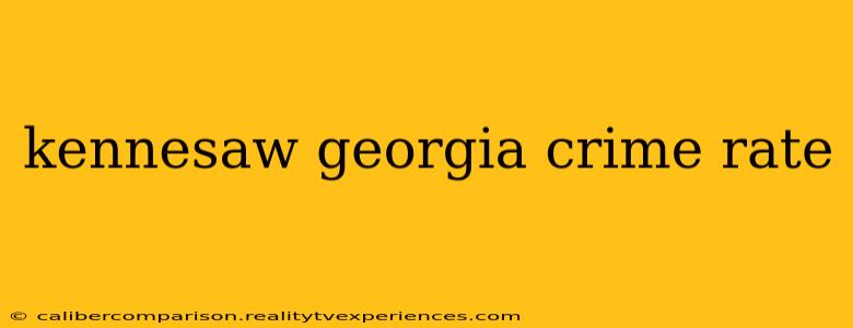 kennesaw georgia crime rate