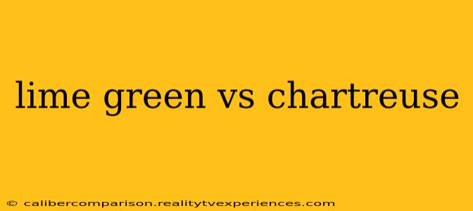 lime green vs chartreuse