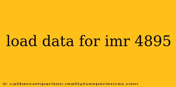 load data for imr 4895