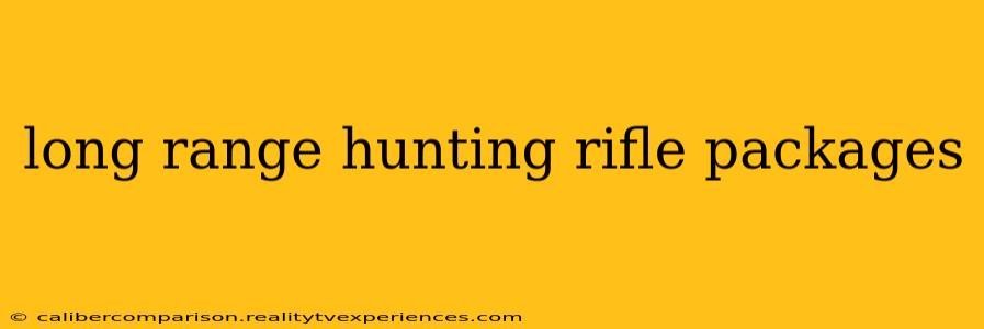 long range hunting rifle packages