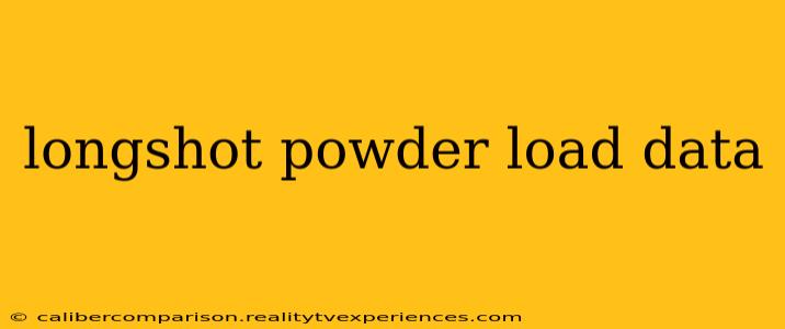 longshot powder load data