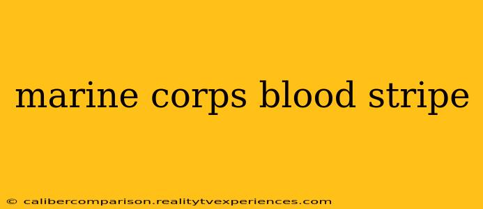 marine corps blood stripe