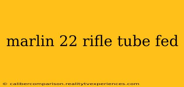 marlin 22 rifle tube fed