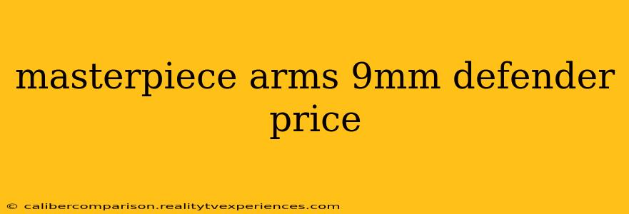 masterpiece arms 9mm defender price