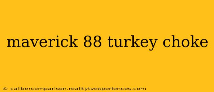 maverick 88 turkey choke