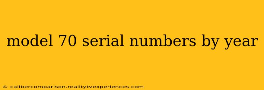 model 70 serial numbers by year