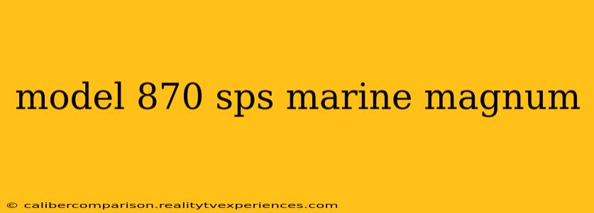 model 870 sps marine magnum