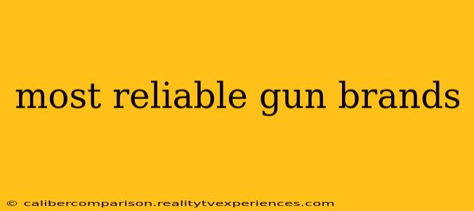 most reliable gun brands