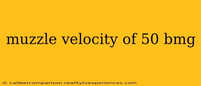 muzzle velocity of 50 bmg