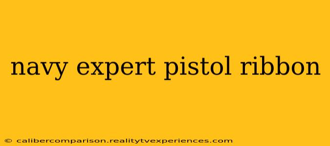 navy expert pistol ribbon