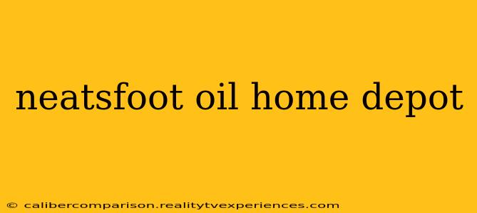 neatsfoot oil home depot