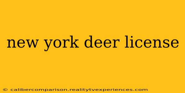 new york deer license