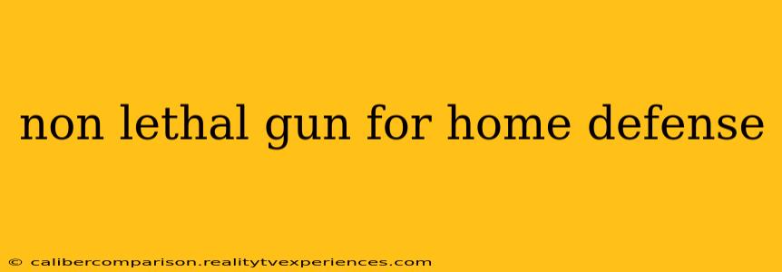 non lethal gun for home defense