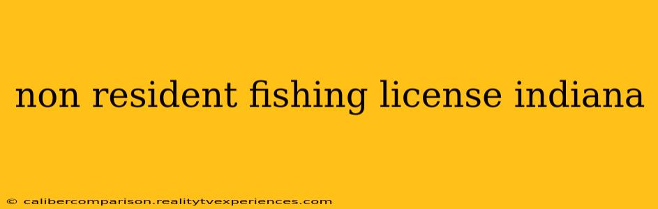 non resident fishing license indiana