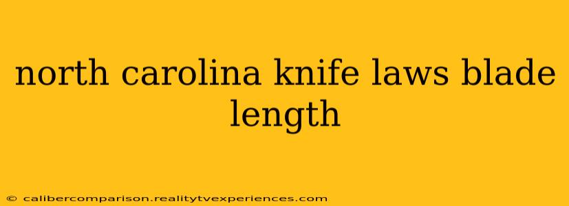 north carolina knife laws blade length