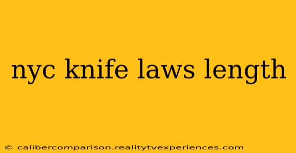 nyc knife laws length