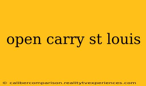 open carry st louis