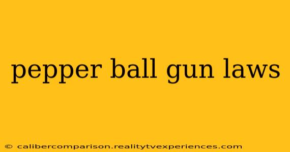 pepper ball gun laws