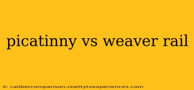 picatinny vs weaver rail