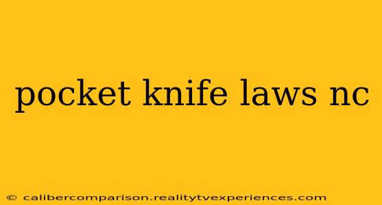 pocket knife laws nc