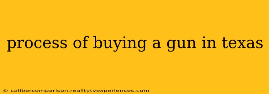 process of buying a gun in texas