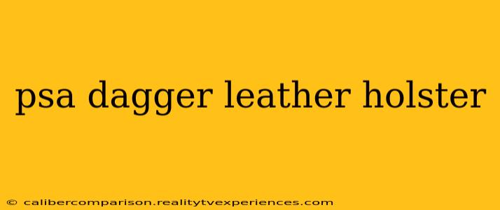 psa dagger leather holster