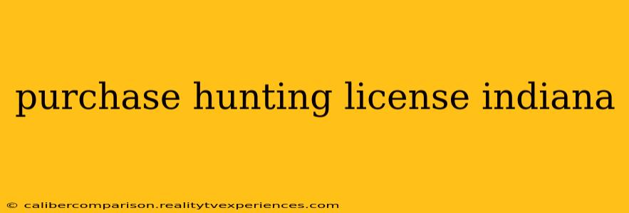 purchase hunting license indiana