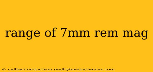 range of 7mm rem mag