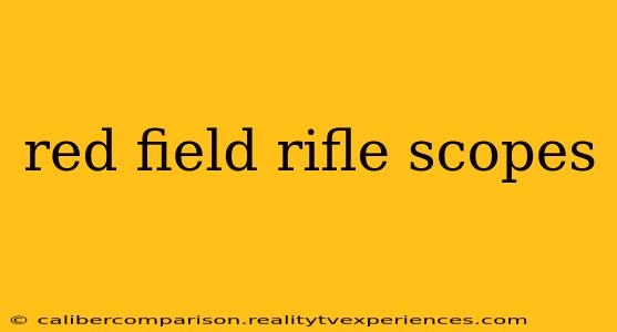 red field rifle scopes