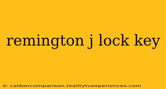 remington j lock key