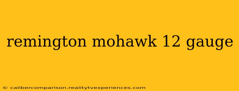 remington mohawk 12 gauge