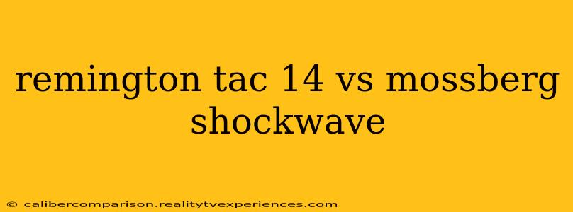 remington tac 14 vs mossberg shockwave