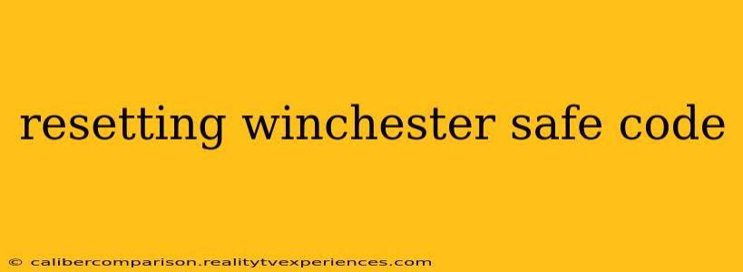 resetting winchester safe code