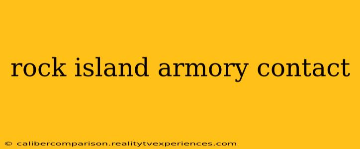 rock island armory contact